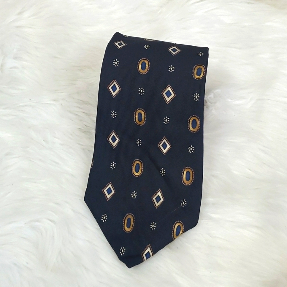 Vintage Burberrys of London silk made in USA tie